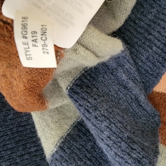 Madewell Sweater Small Elmwood Striped Multicolor Crewneck G9616 - Picture 8 of 8